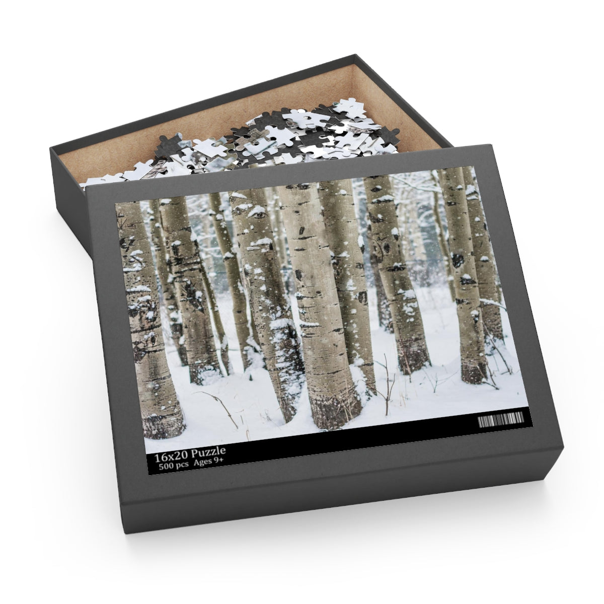 Winter Aspen Forest Jigsaw Puzzle 252 or 500 Piece -