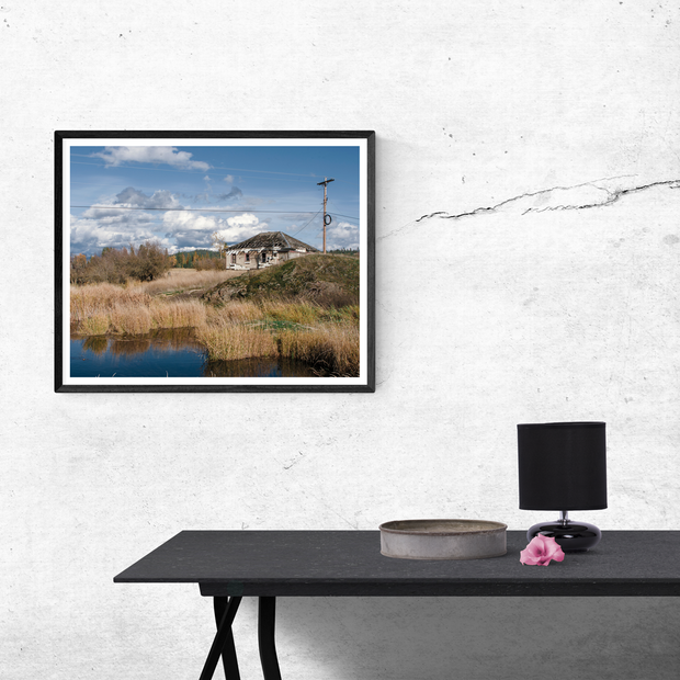 Eastern Washington Farm and Pond Wall Art Print -