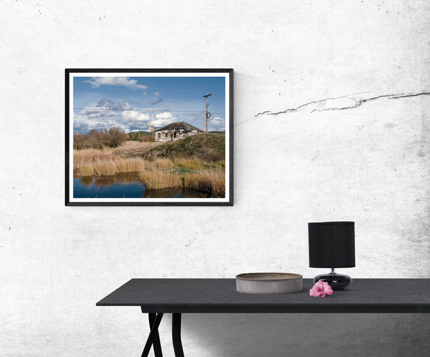 Eastern Washington Farm and Pond Wall Art Print -