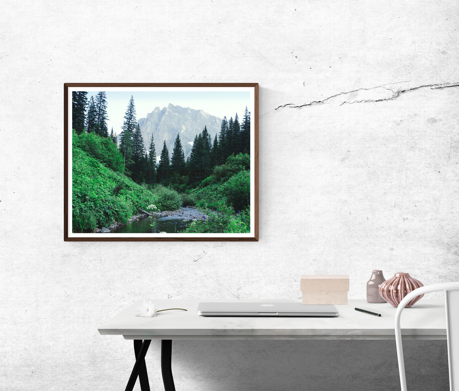 Mountain Peak Valley Scenic View Photo Print Granite Lake