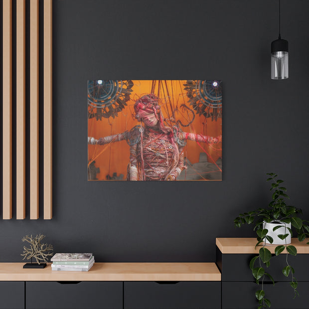 Steampunk Woman Matte Canvas Print - Ready to Hang Art
