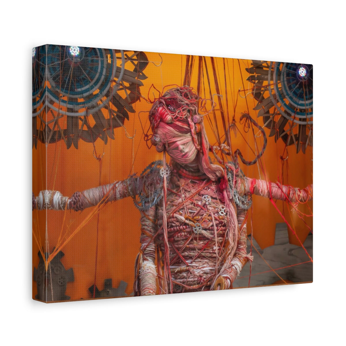 Steampunk Woman Matte Canvas Print - Ready to Hang Art
