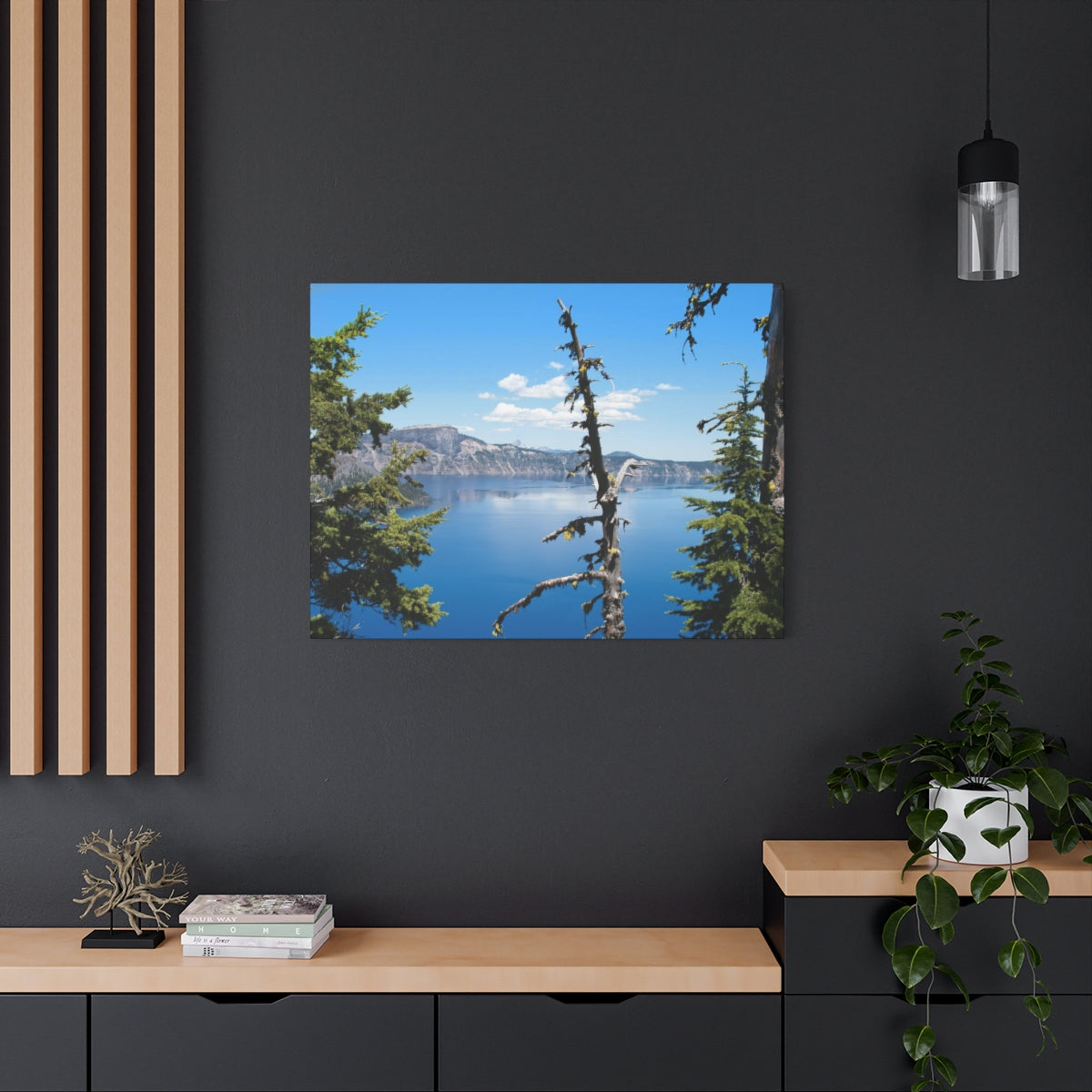 Crater Lake Oregon Matte Canvas Print - Ready to Hang Art