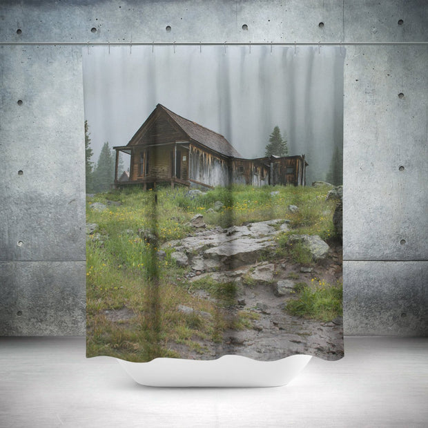 Abandoned Cabin Shower Curtain Lost In Nature