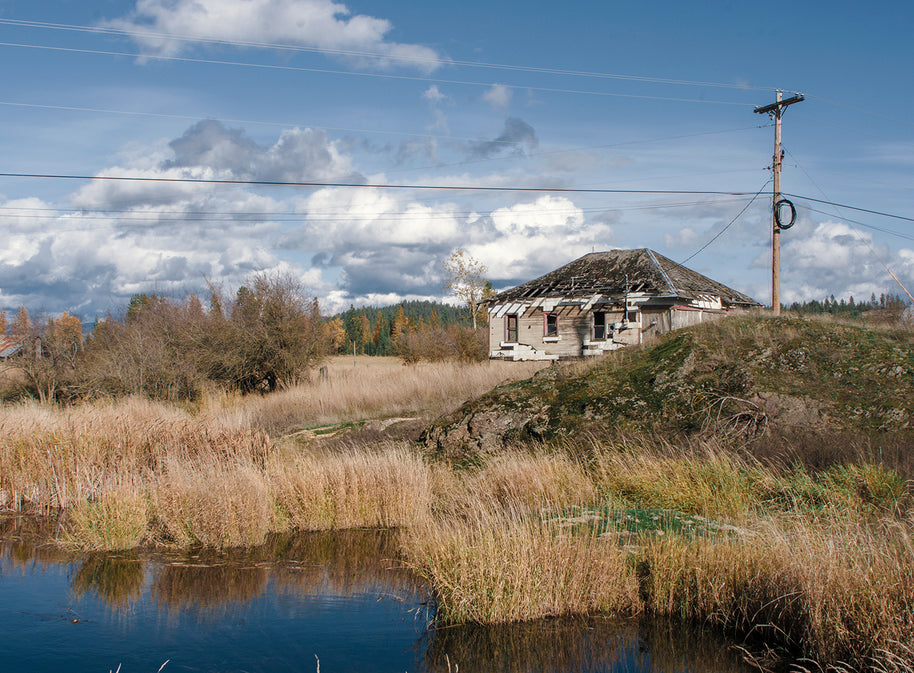 Eastern Washington Farm and Pond Wall Art Print -