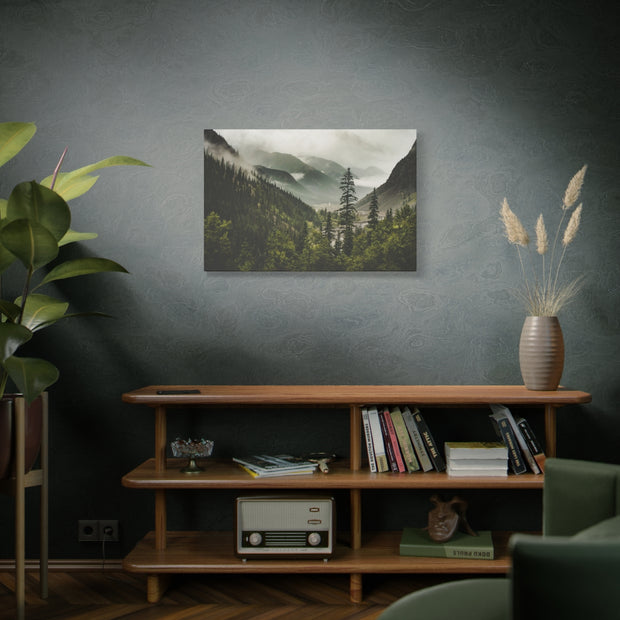 Mountain Valley Matte Canvas Print - Ready to Hang Art - Colorado Decor