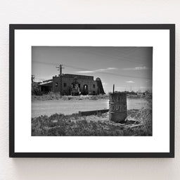 Abandoned Sawmill Black and White Photo Print Alamogordo New