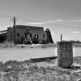 Abandoned Sawmill Black and White Photo Print Alamogordo New