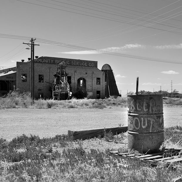 Abandoned Sawmill Black and White Photo Print Alamogordo New
