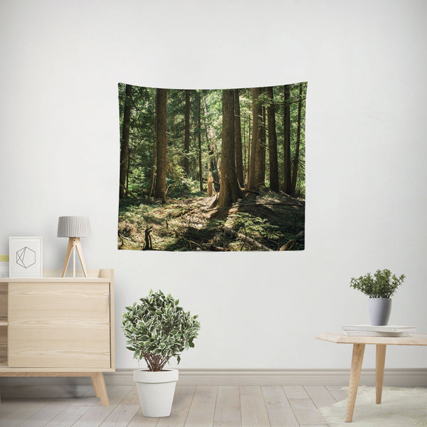 Ancient Cedar Forest Wall Tapestry - 36x26 - Decorative