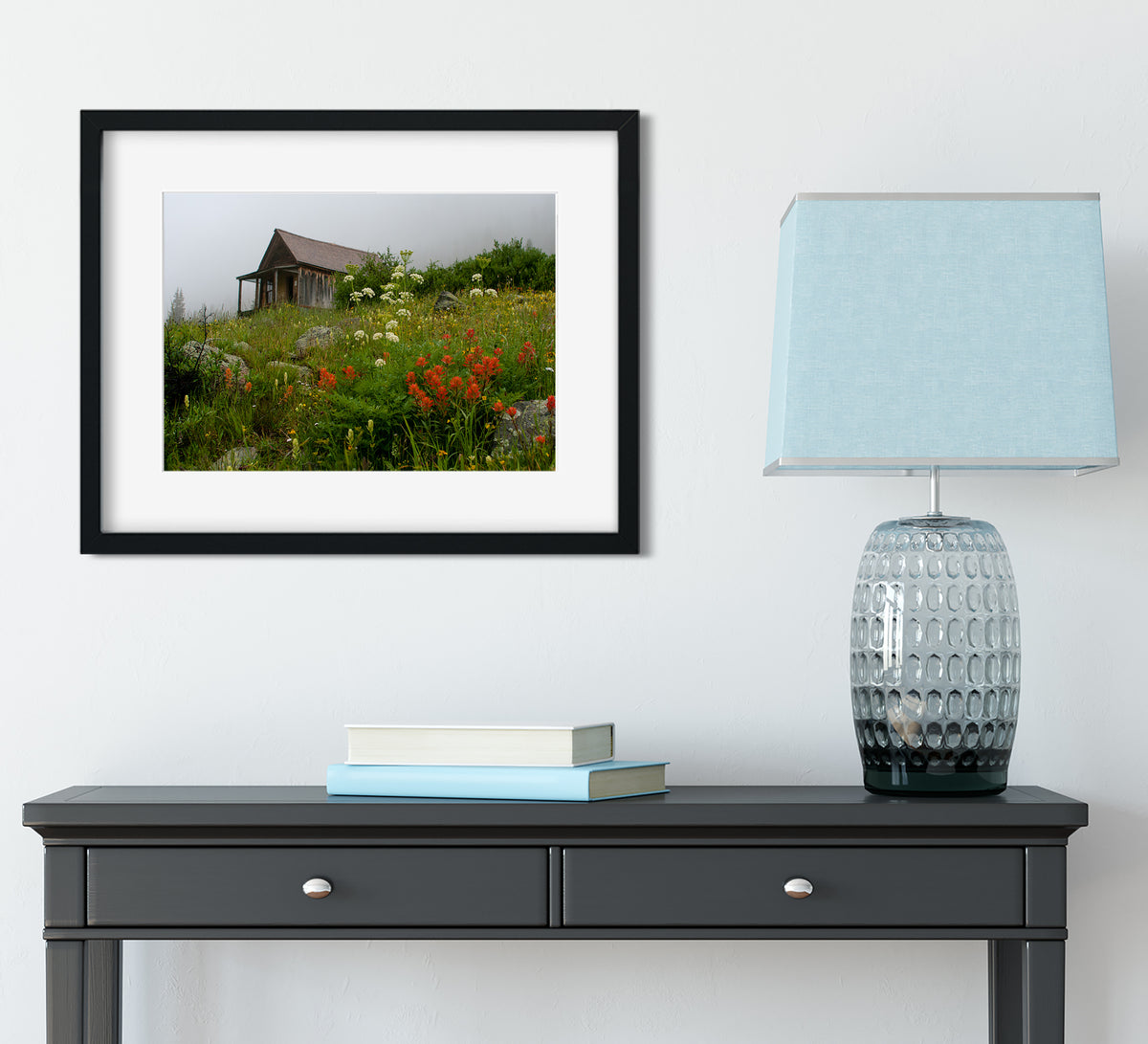 Colorado Cabin Photo Print Wildflowers in Animas Forks