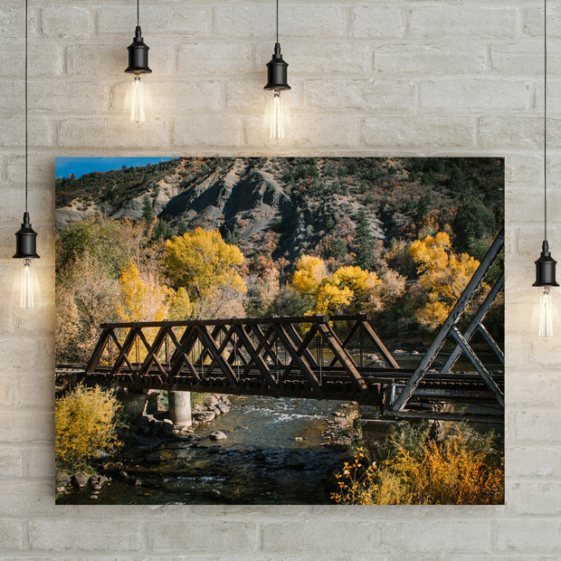 Train Bridge Photo Print Narrow Gauge Railway Durango Wall