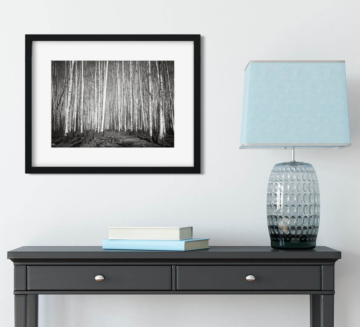 Aspen Forest Colorado Photo Print Black and White