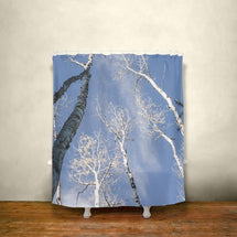 Aspen Trees Shower Curtain, Nature Bathroom Decor Lost In Nature