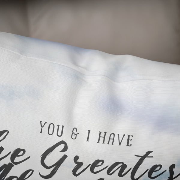 You and I Have the Greatest Adventures Throw Pillow Cover -