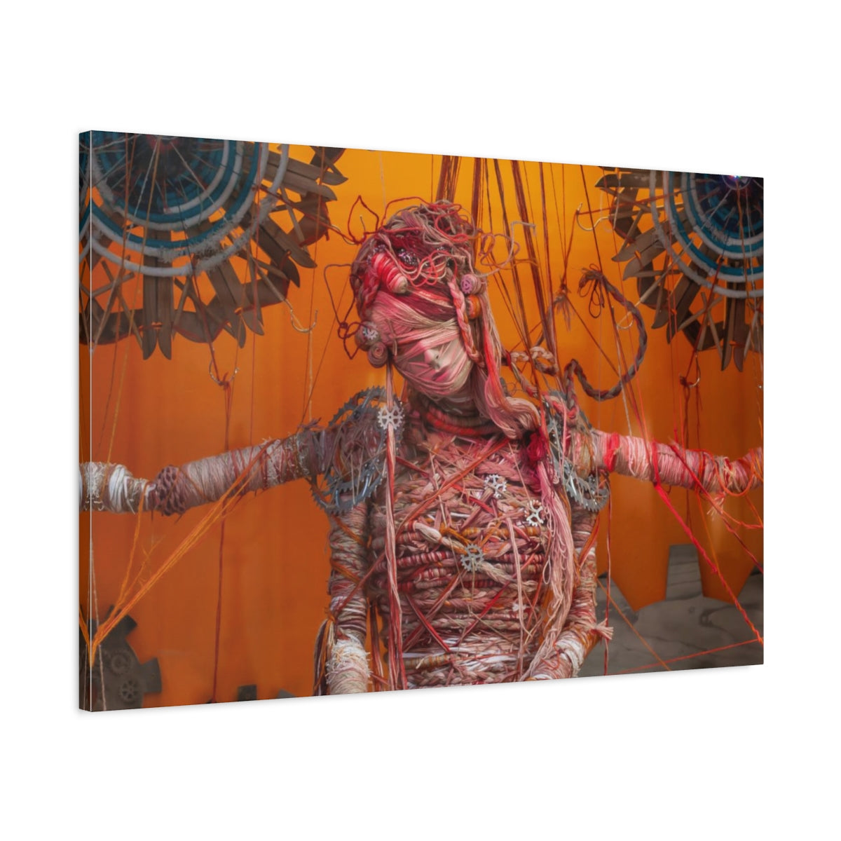 Steampunk Woman Matte Canvas Print - Ready to Hang Art