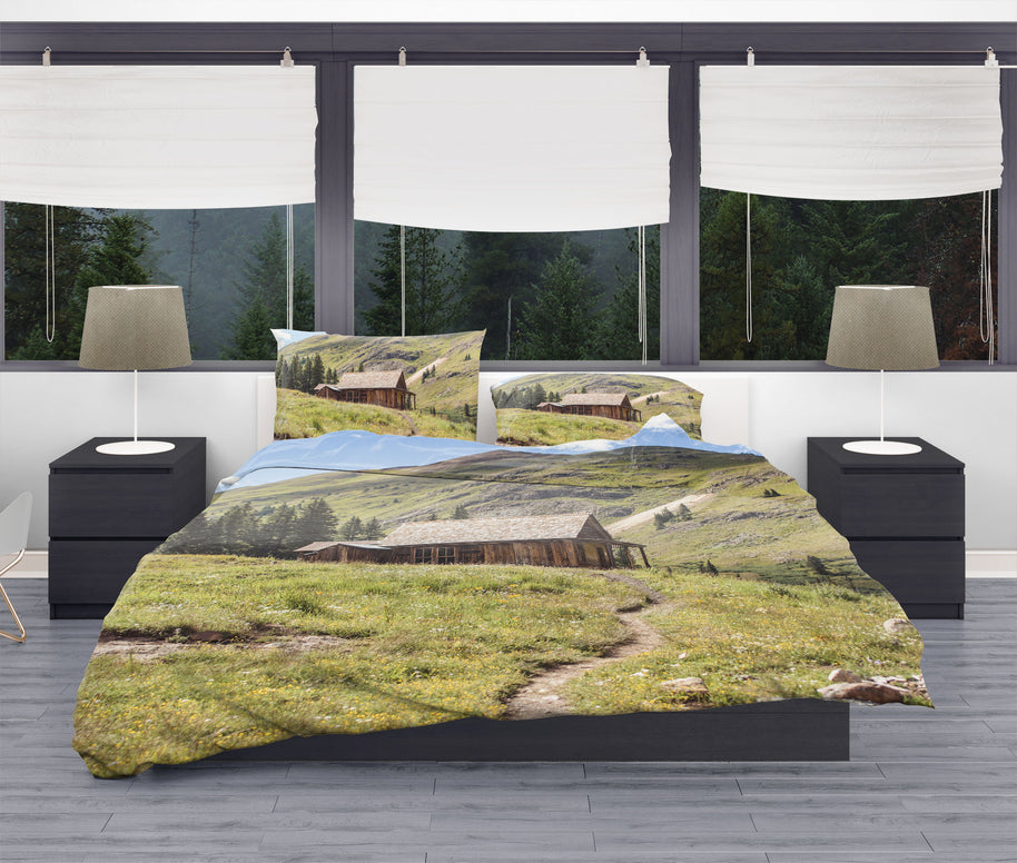 Parure de lit en coton style chalet rustique du Colorado