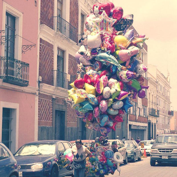 Balloon Lady Photo Print Dreamy Mexico - Photography