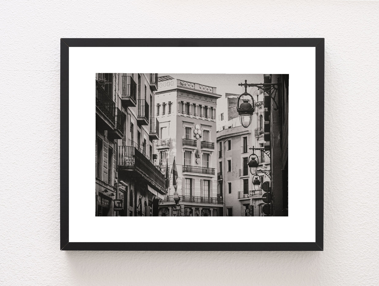 Barcelona Street Photography Black and White Architecture
