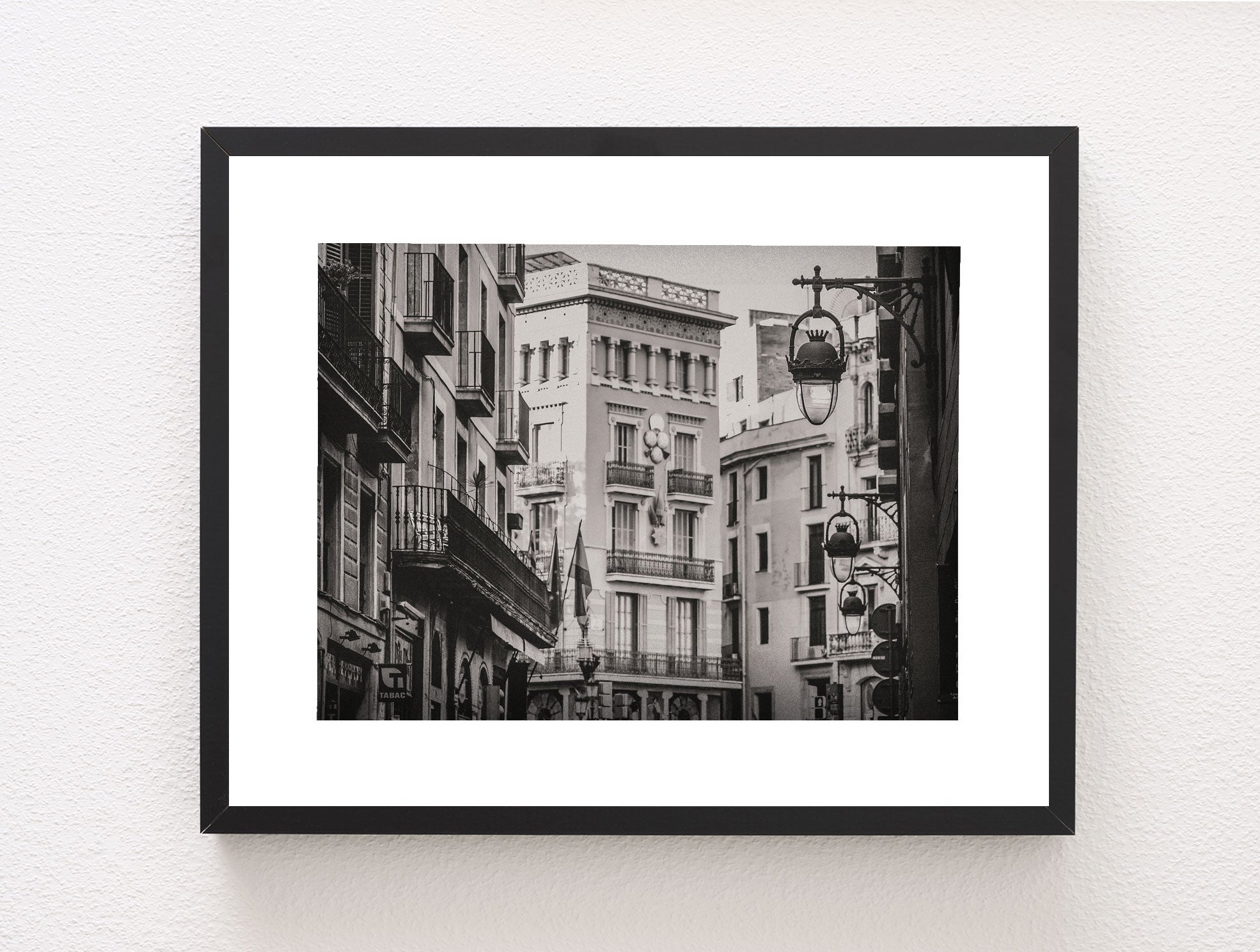 Barcelona Street Photography Black and White Architecture