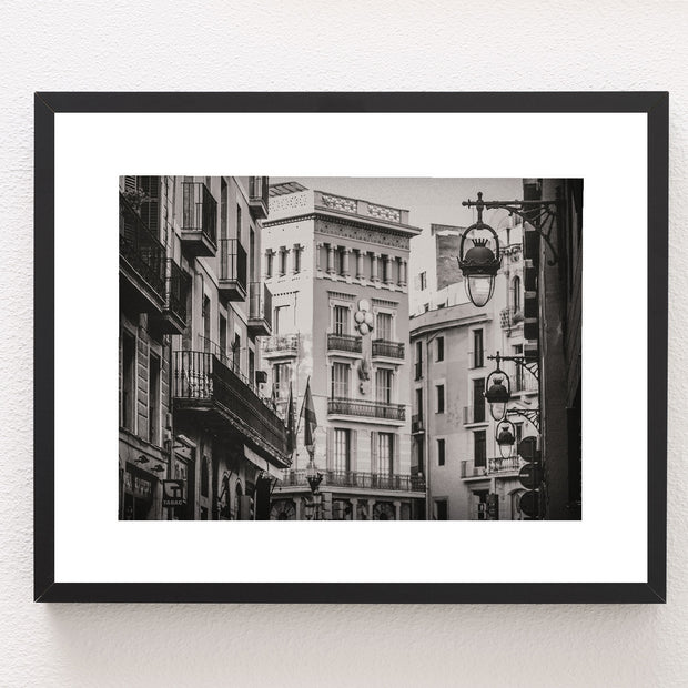 Barcelona Street Photography Black and White Architecture