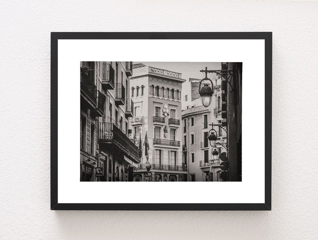 Barcelona Street Photography Black and White Architecture