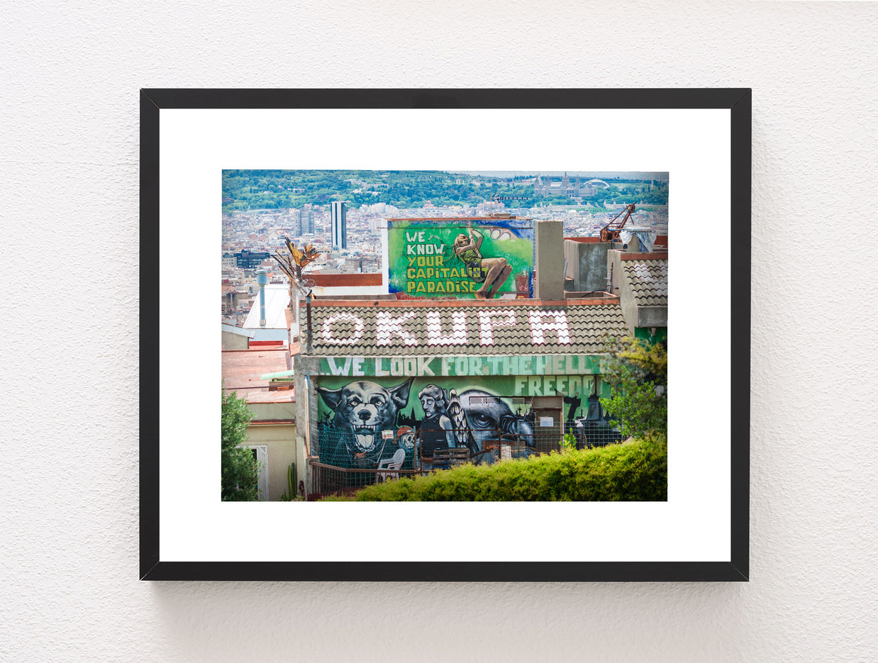 Barcelona Mural Photo Print Graffiti Photography