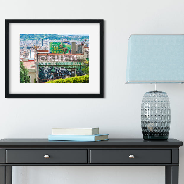 Barcelona Mural Photo Print Graffiti Photography