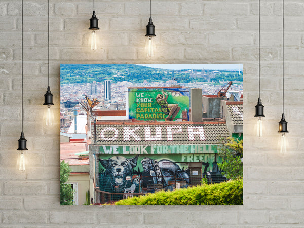 Barcelona Mural Photo Print, Graffiti Photography