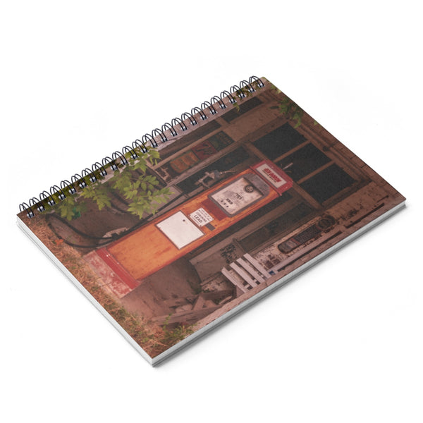 Gas Pump Spiral Notebook - or Hard Cover Ruled Line -