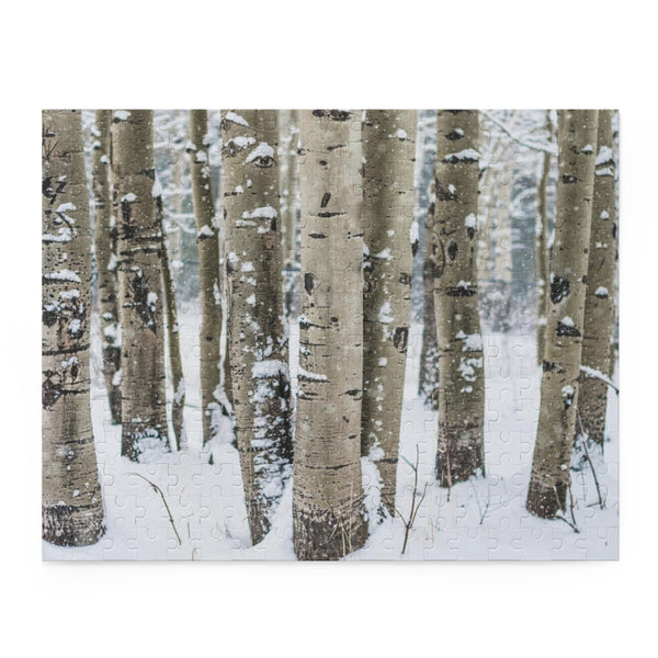 Winter Aspen Forest Jigsaw Puzzle 252 or 500 Piece -