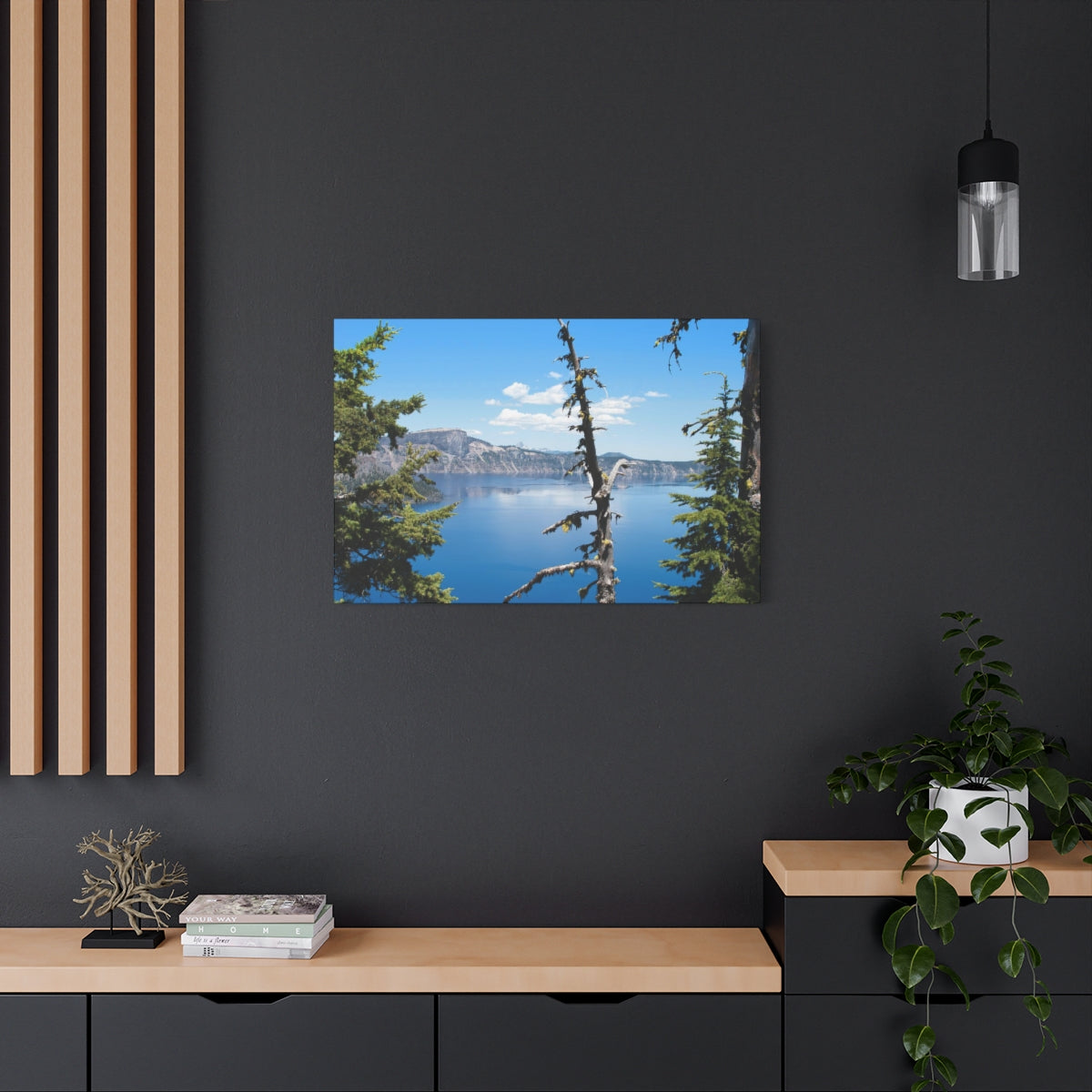 Crater Lake Oregon Matte Canvas Print - Ready to Hang Art