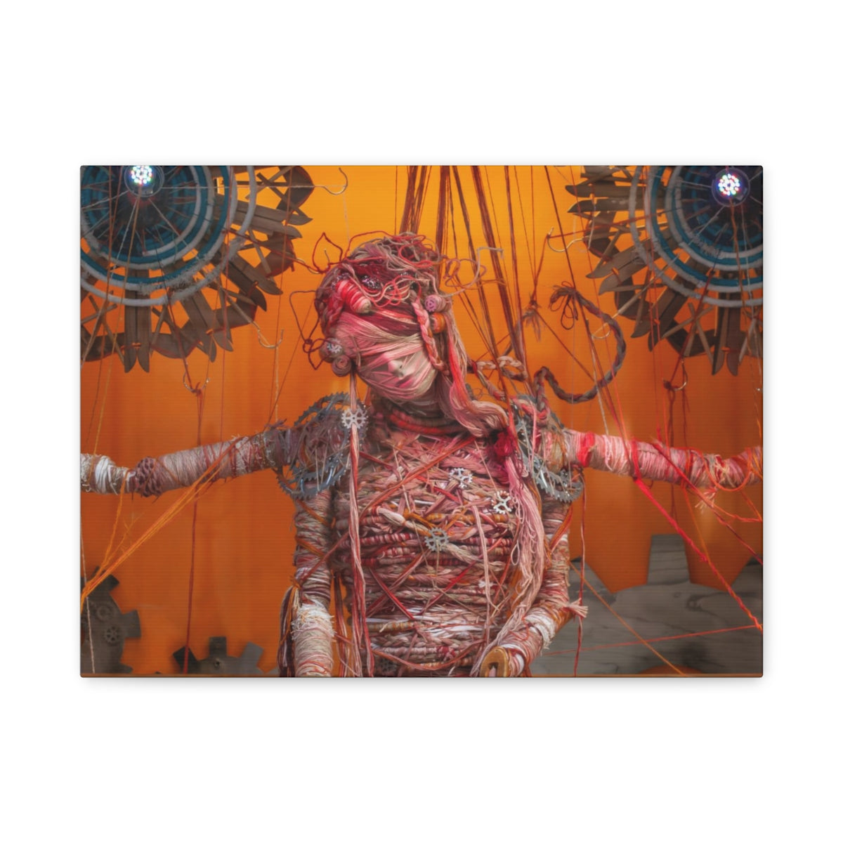 Steampunk Woman Matte Canvas Print - Ready to Hang Art
