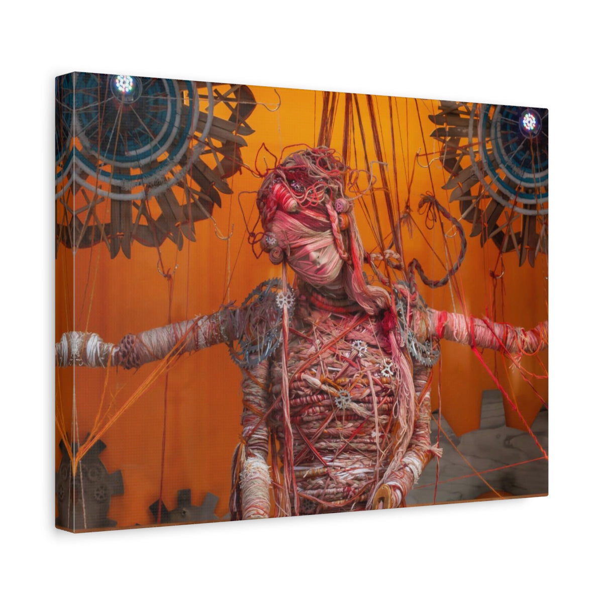 Steampunk Woman Matte Canvas Print - Ready to Hang Art