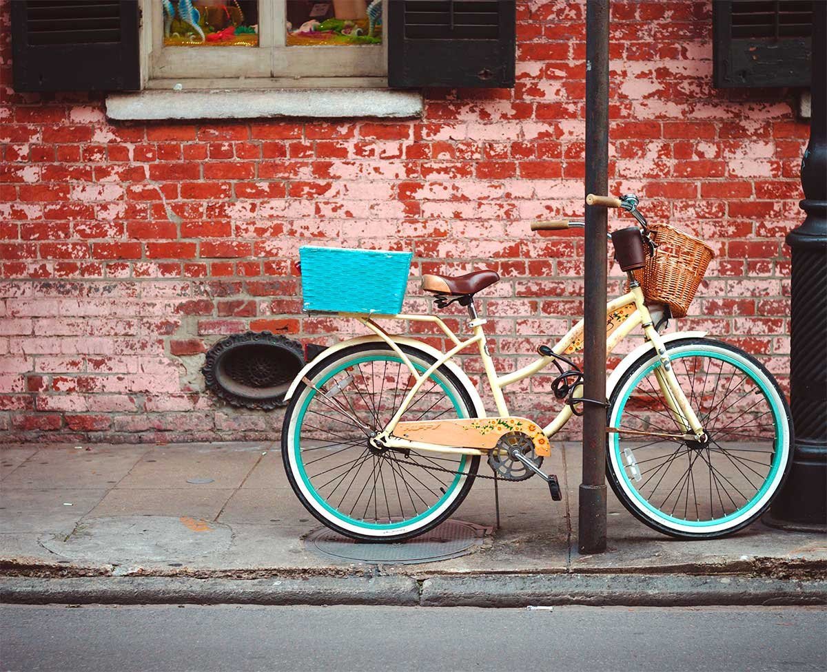 Bicycle in the French Quarter, New Orleans Photography Lost Kat Photography