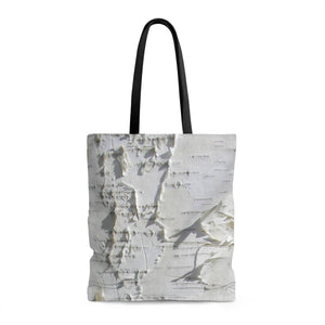 Birch Tree Forest Shopping Tote with Liner Lost in Nature