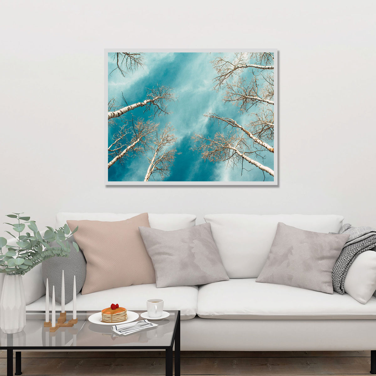 Colorado Aspen Forest and Sky Photo Print Aspens Up -