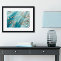Colorado Aspen Forest and Sky Photo Print Aspens Up -