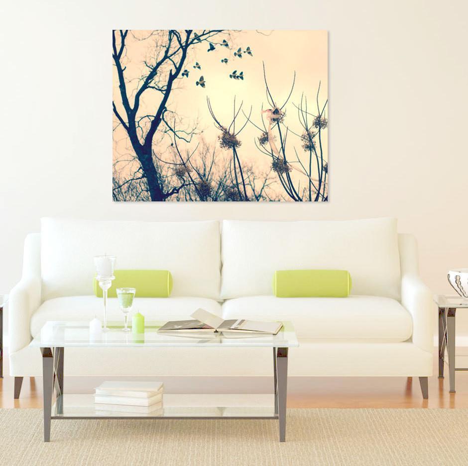 Birds in Flight Dreamy Fine Art Print - Photography
