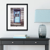Rustic Blue Door Wall Art Print New Denver British Columbia