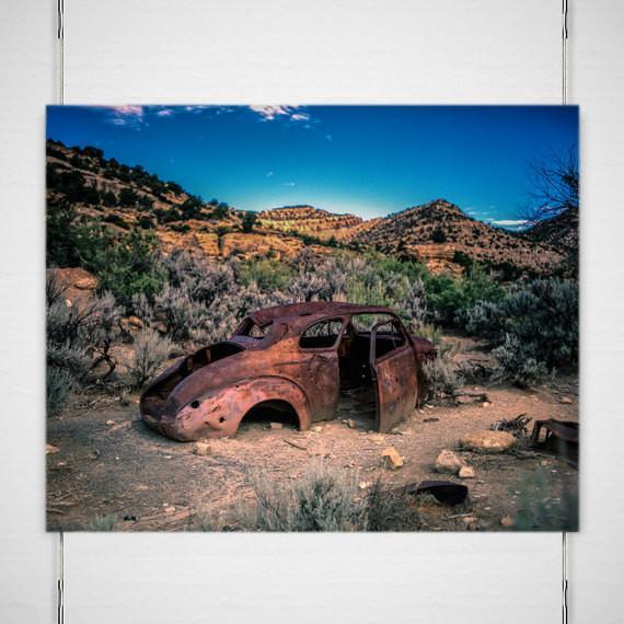 Bonnie and Clyde II, Antique Car Photography Lost Kat Photography