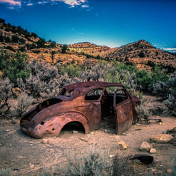 Bonnie and Clyde II, Antique Car Photography Lost Kat Photography