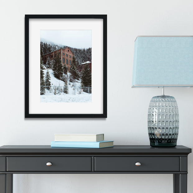 Burke Mine in Winter Idaho Ghost Town Photo Print -
