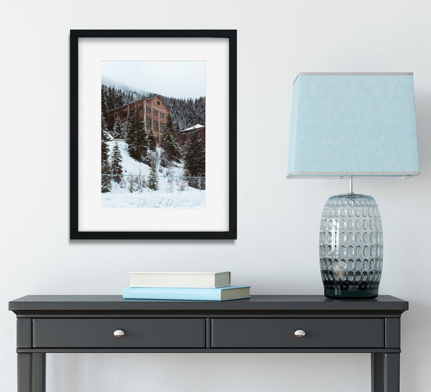 Burke Mine in Winter Idaho Ghost Town Photo Print -