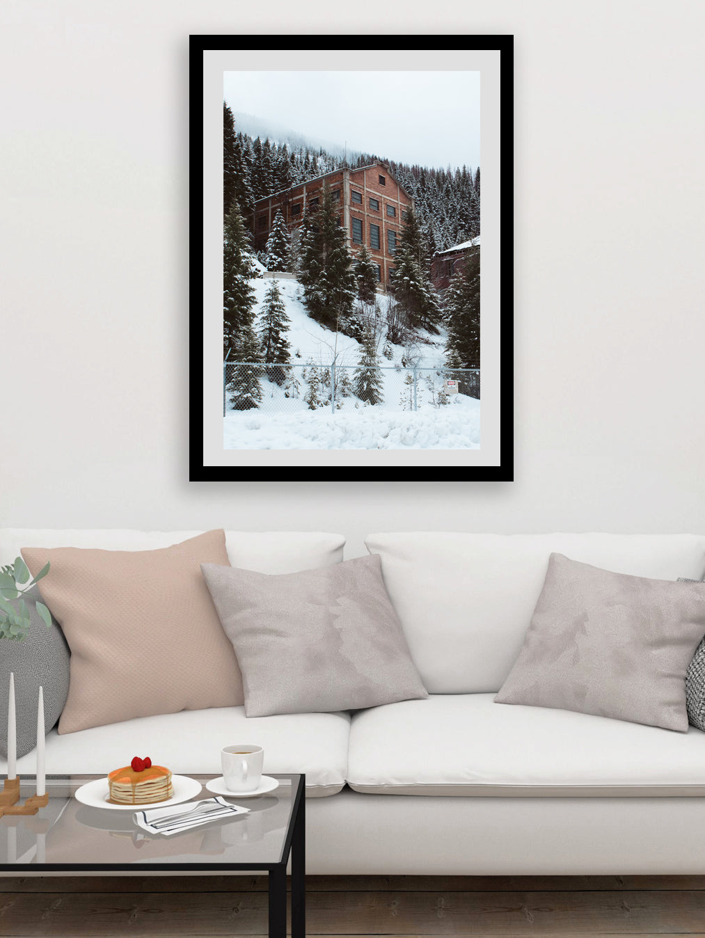 Burke Mine in Winter Idaho Ghost Town Photo Print -