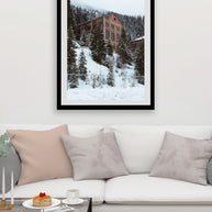 Burke Mine in Winter Idaho Ghost Town Photo Print -