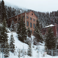 Burke Mine in Winter Idaho Ghost Town Photo Print -