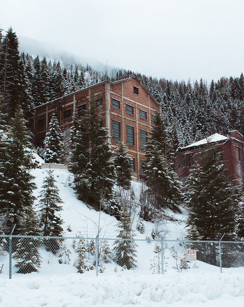 Burke Mine in Winter Idaho Ghost Town Photo Print -