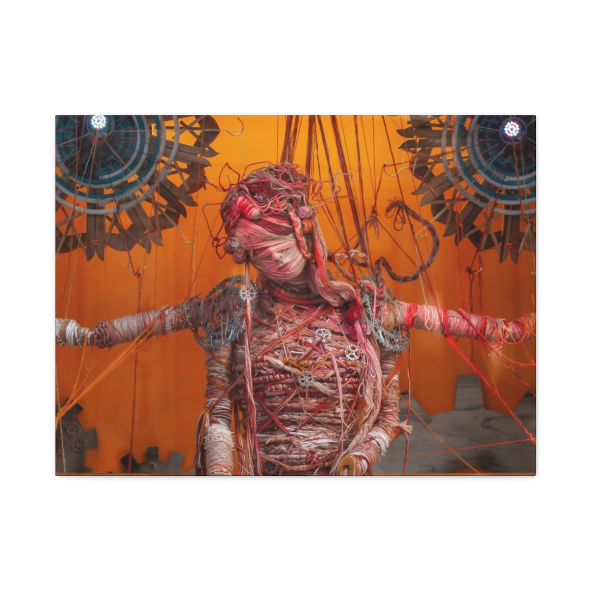 Steampunk Woman Matte Canvas Print - Ready to Hang Art