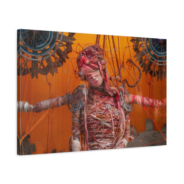Steampunk Woman Matte Canvas Print - Ready to Hang Art